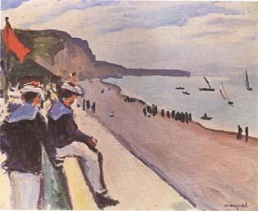 Marquet, Albert The Beach at Fecamp (mk09) oil painting picture